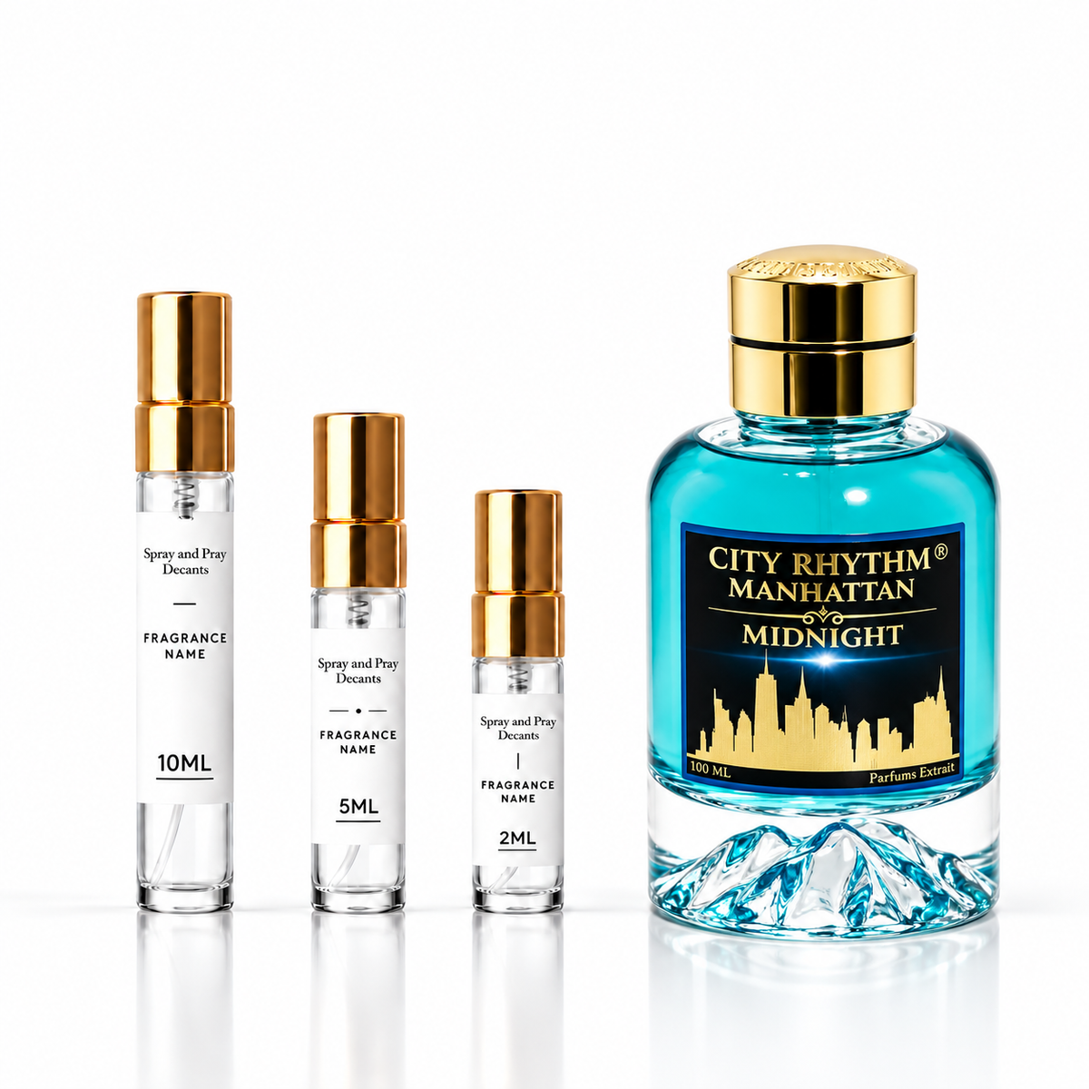 CITY RHYTHM MANHATTAN MIDNIGHT EXTRAIT DE PARFUM Fragrance Sample (Decants)